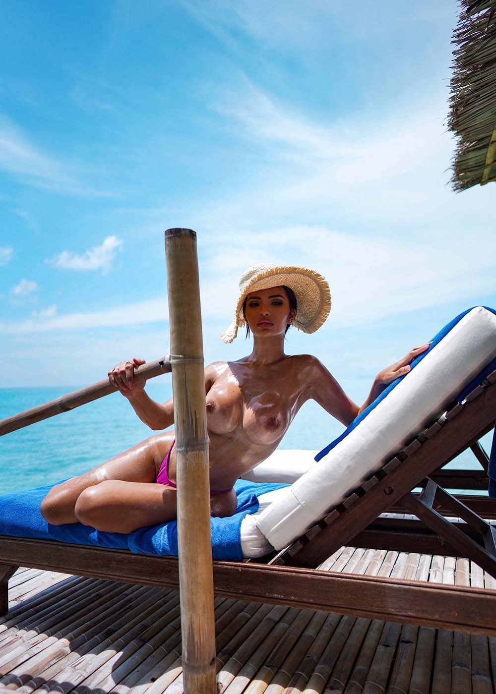 Beautiful girl Angela Castellanos naked in Antalya