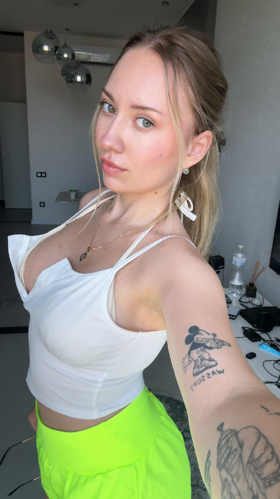 KateV in her underwear in Antalya