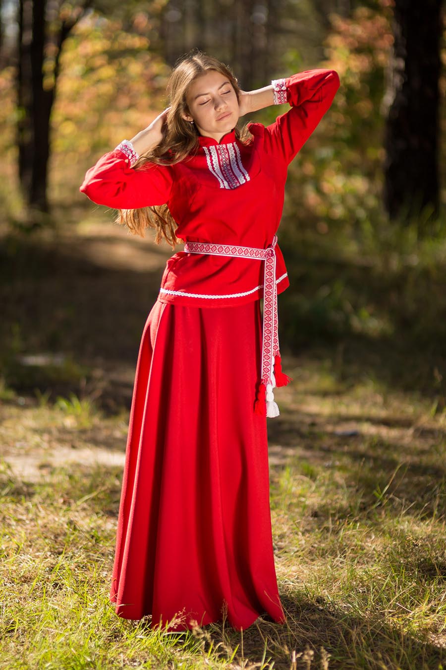 Underwear Women in Slavic costumes in Antalya