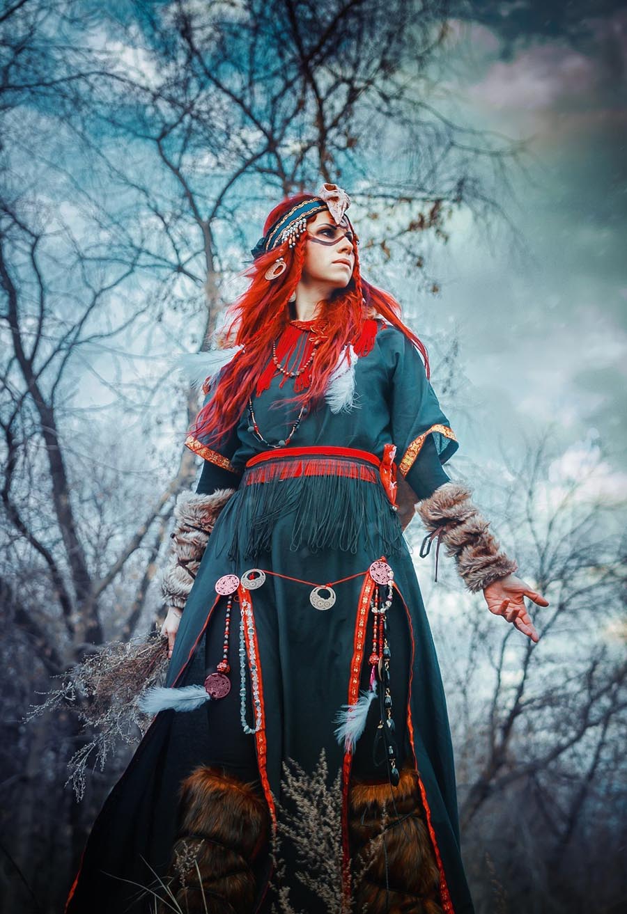 Girls in Slavic costumes underwear in Antalya